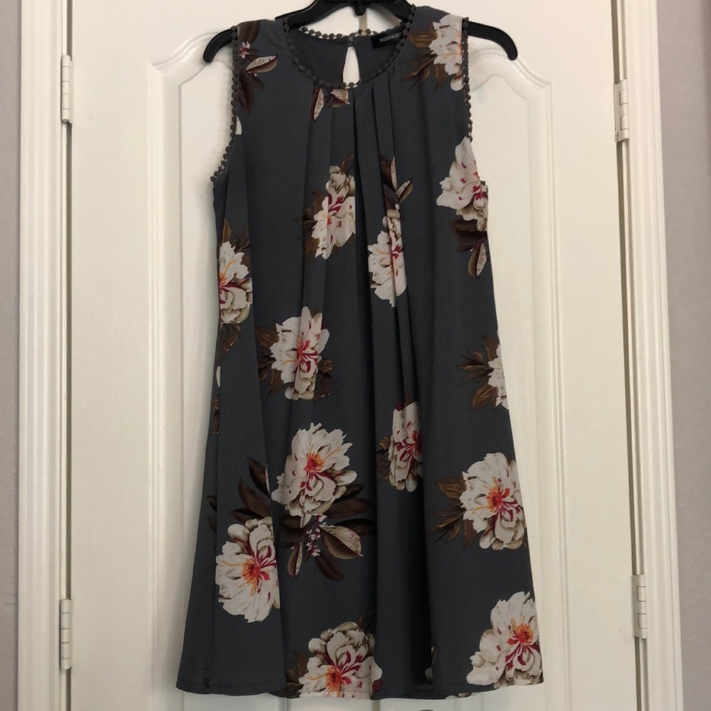 Grey Floral dress​